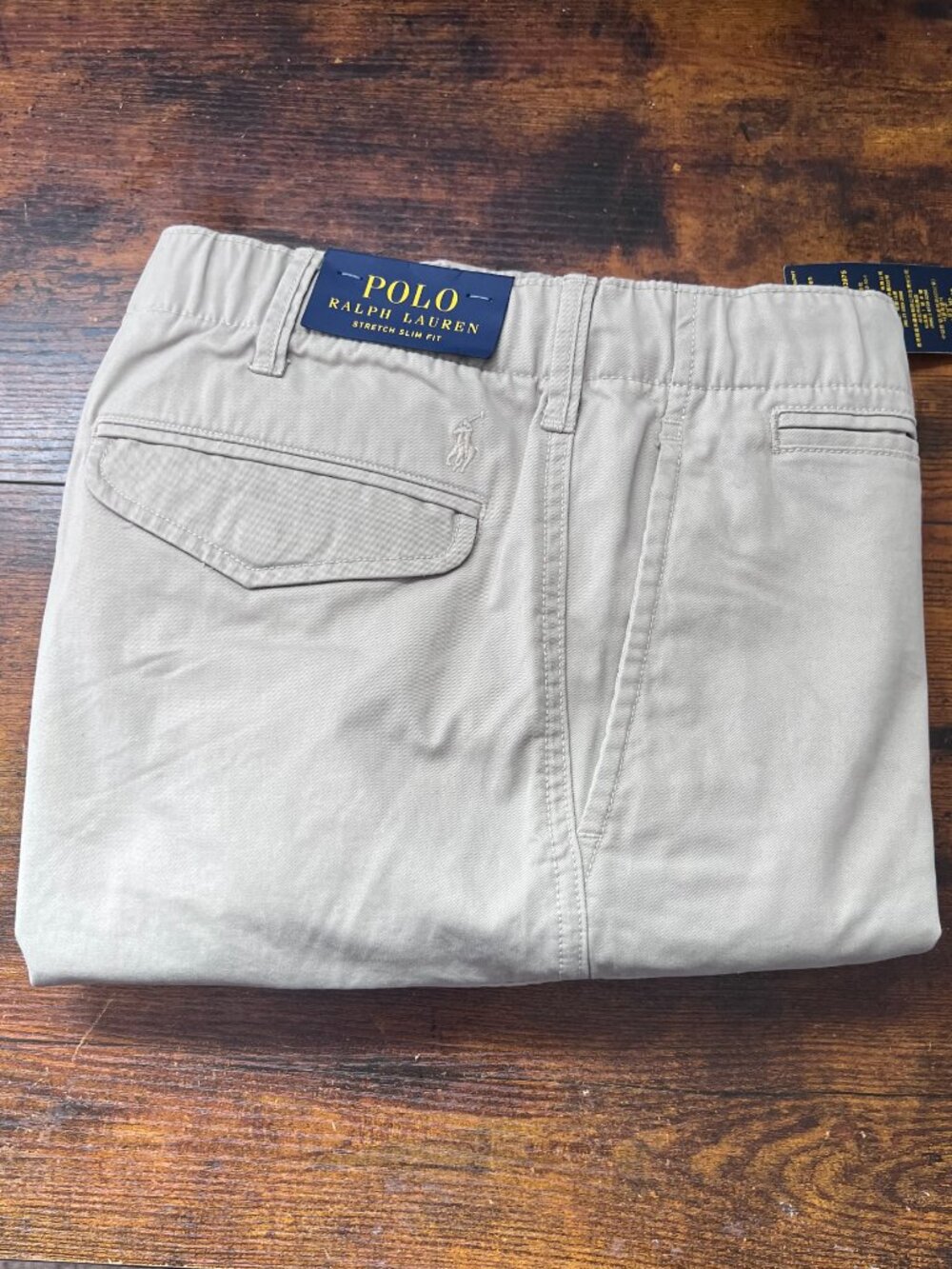 Polo by Ralph Lauren Men’s Drawstring Chino Pants - Light Khaki 32 x 32